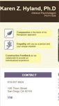 Mobile Screenshot of drkarenzhyland.com